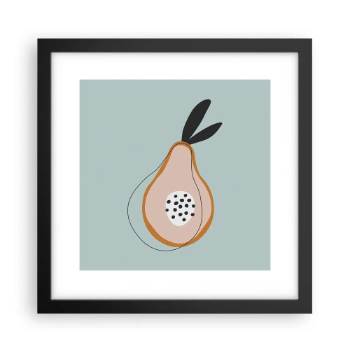 Affiche dans un cadre noir - Poster - Pénétrer la nature des choses - 30x30 cm