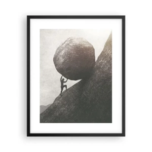 Affiche dans un cadre noir - Poster - Je crois contre tout espoir - 40x50 cm