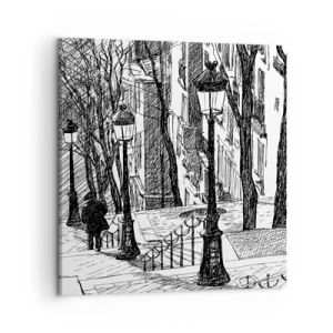 Impression sur toile - Image sur toile - Une histoire d'amour ou une histoire d'horreur ? - 50x50 cm