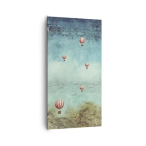 Impression sur toile - Image sur toile - Libre de l'agitation de la vie - 65x120 cm