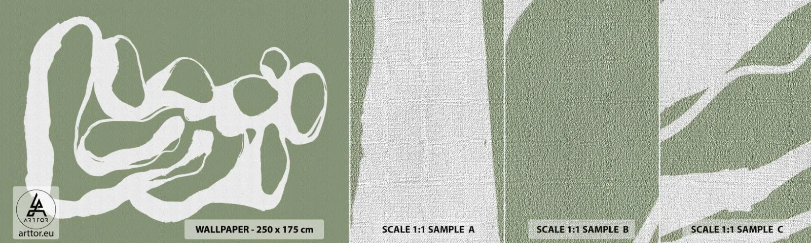 Échantillon de Papier Peint Premium Canvas - L'appel de l'espace - Minimalisme, Bohème, Morceau - 100x30 cm