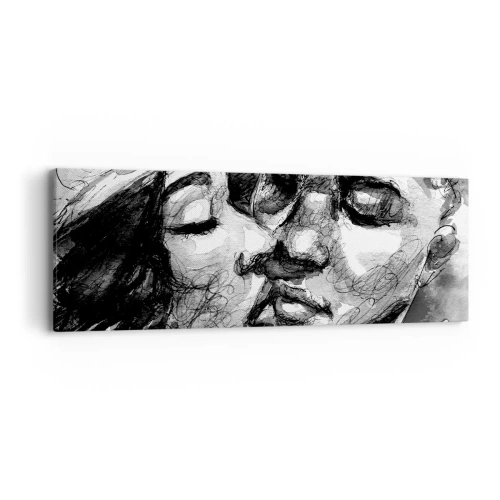 Impression sur toile - Image sur toile - Un moment tendre - 90x30 cm
