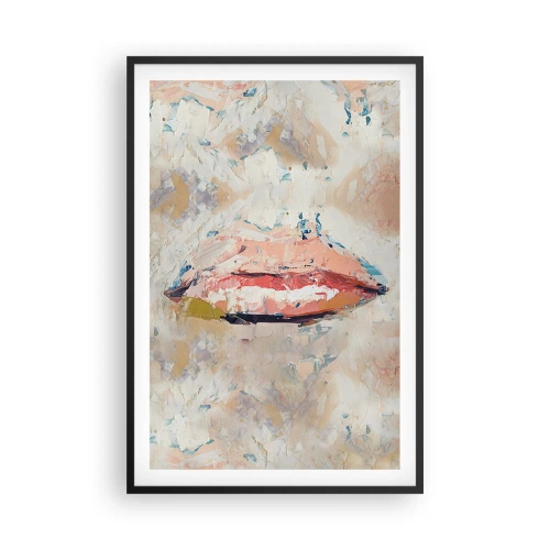 Affiche dans un cadre noir - Poster - Éveil la pensée - 61x91 cm