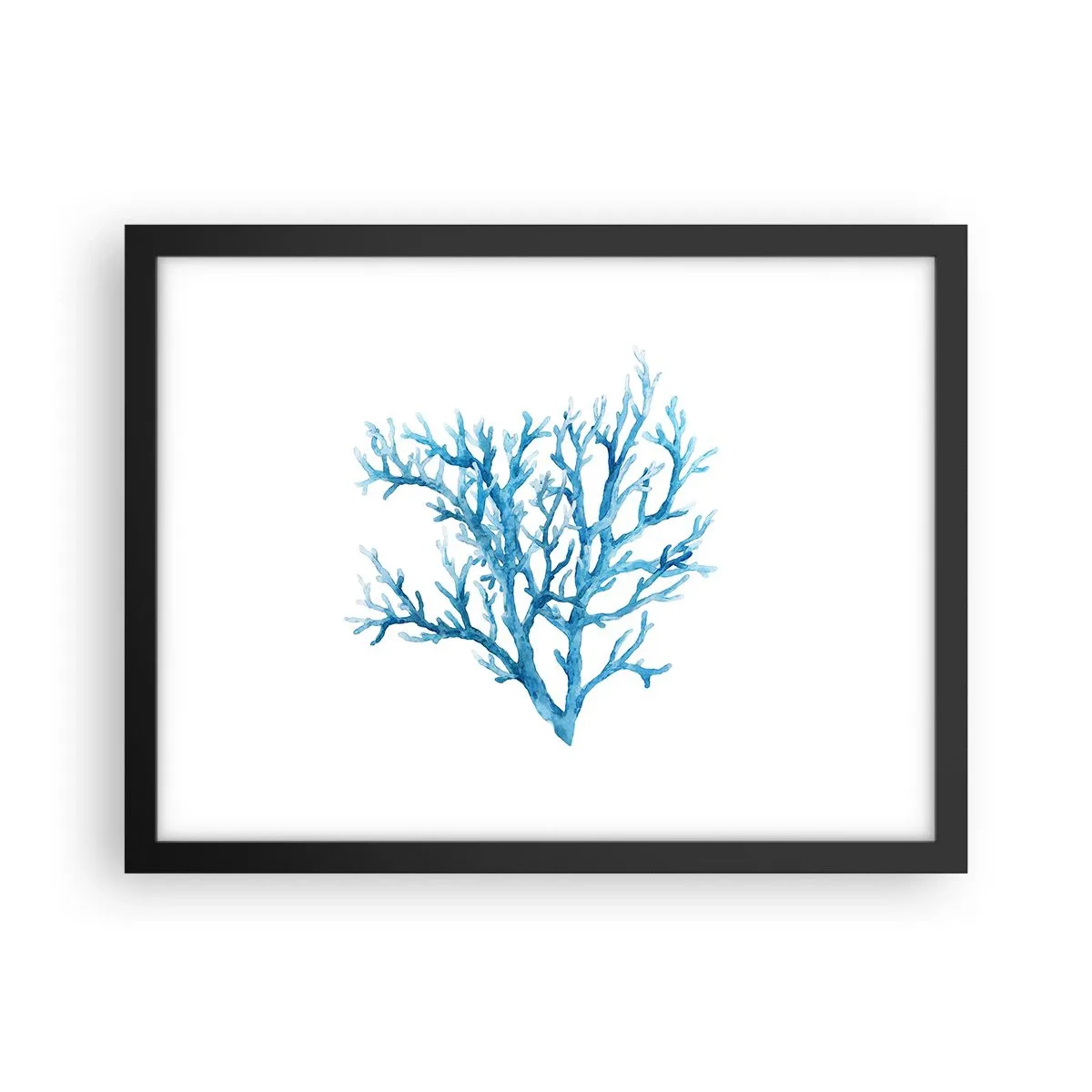 Affiche dans un cadre noir - Poster - Filigrane nautique - 40x30 cm
