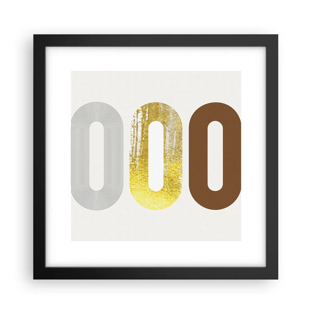 Affiche dans un cadre noir - Poster - Ooo! - 30x30 cm