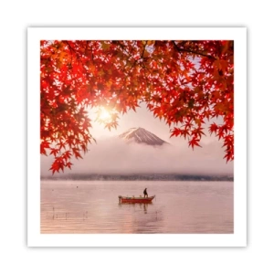 Affiche - Poster - Dans le climat japonais - 60x60 cm