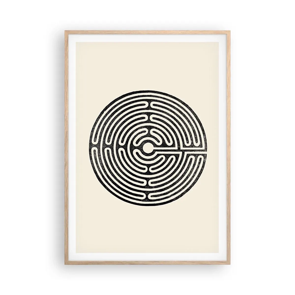 Affiche dans un chêne clair - Poster - Ordre mystérieux - 70x100 cm