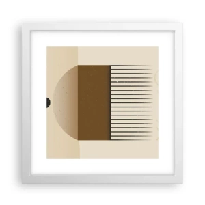 Affiche dans un cadre blanc - Poster - Différents états - 30x30 cm