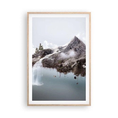 Affiche dans un chêne clair - Poster - L'oeil du surréaliste - 61x91 cm