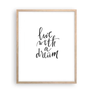 Affiche dans un chêne clair - Poster - Bien sur - 40x50 cm