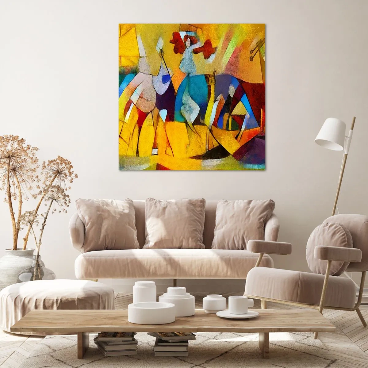 Impression sur toile - Image sur toile - Soleil - vie - joie - 30x30 cm
