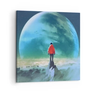 Impression sur toile - Image sur toile - Explorateur de la nouvelle terre - 60x60 cm