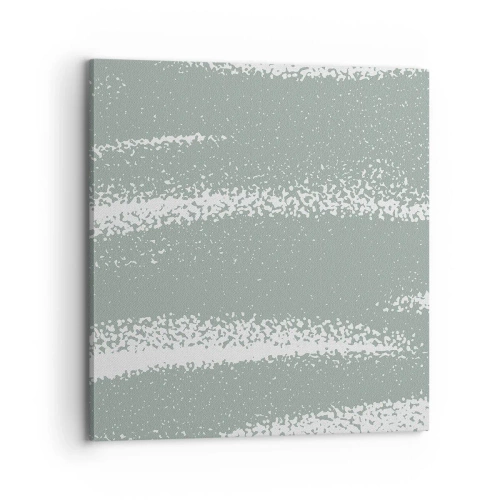 Impression sur toile - Image sur toile - Abstraction dans un climat hivernal - 70x70 cm