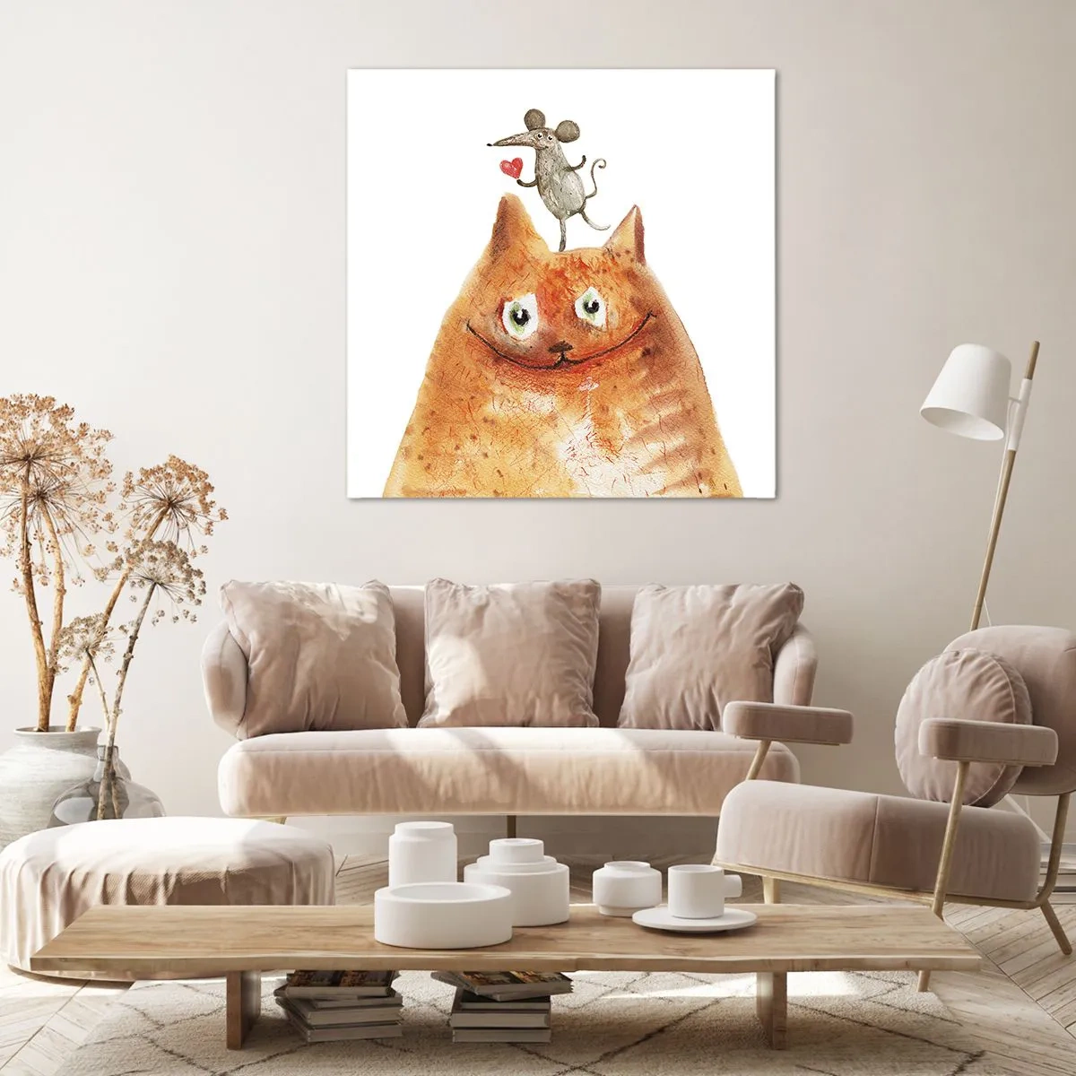 Impression sur toile - Image sur toile - Amour paradoxal - 40x40 cm