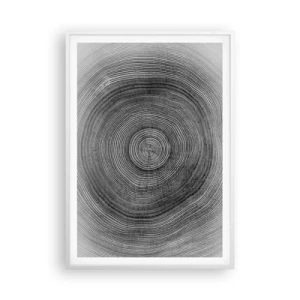 Affiche dans un cadre blanc - Poster - Signe du temps - 70x100 cm