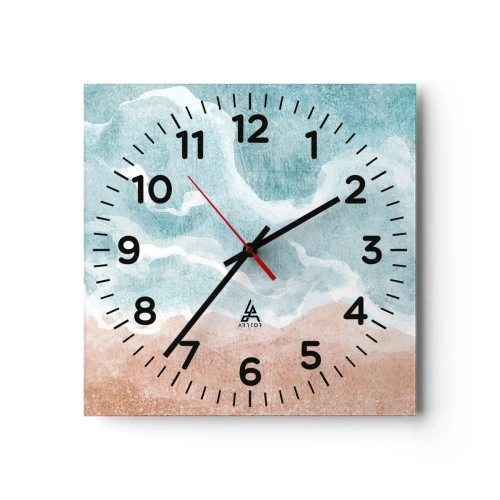 Horloge murale - Pendule murale - Abstraction du nuage - 30x30 cm