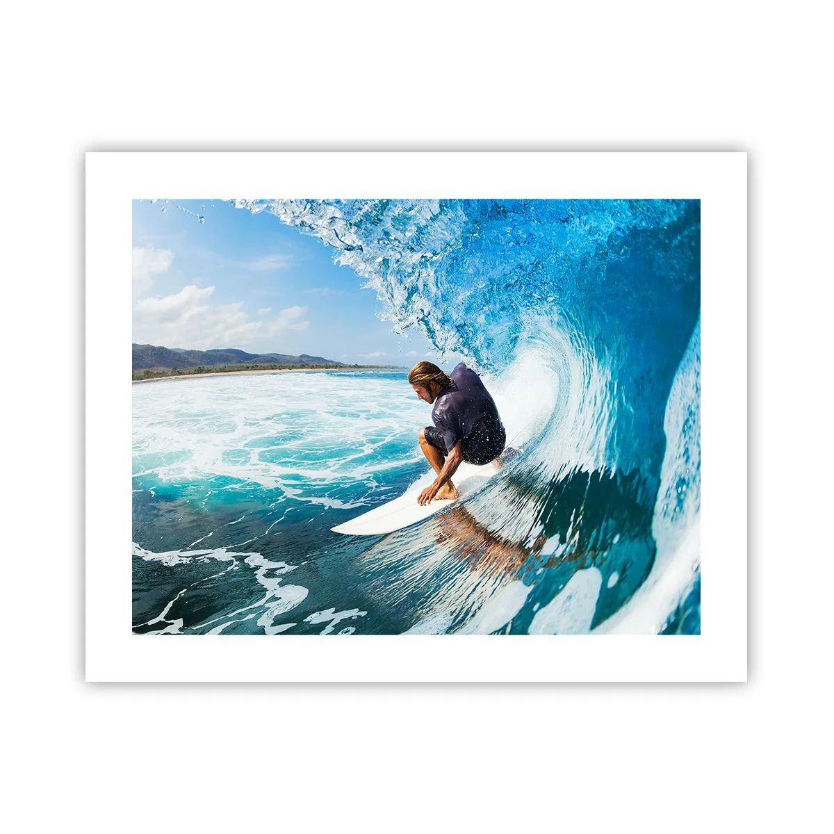 Affiche - Poster - Danse avec les vagues - 50x40 cm