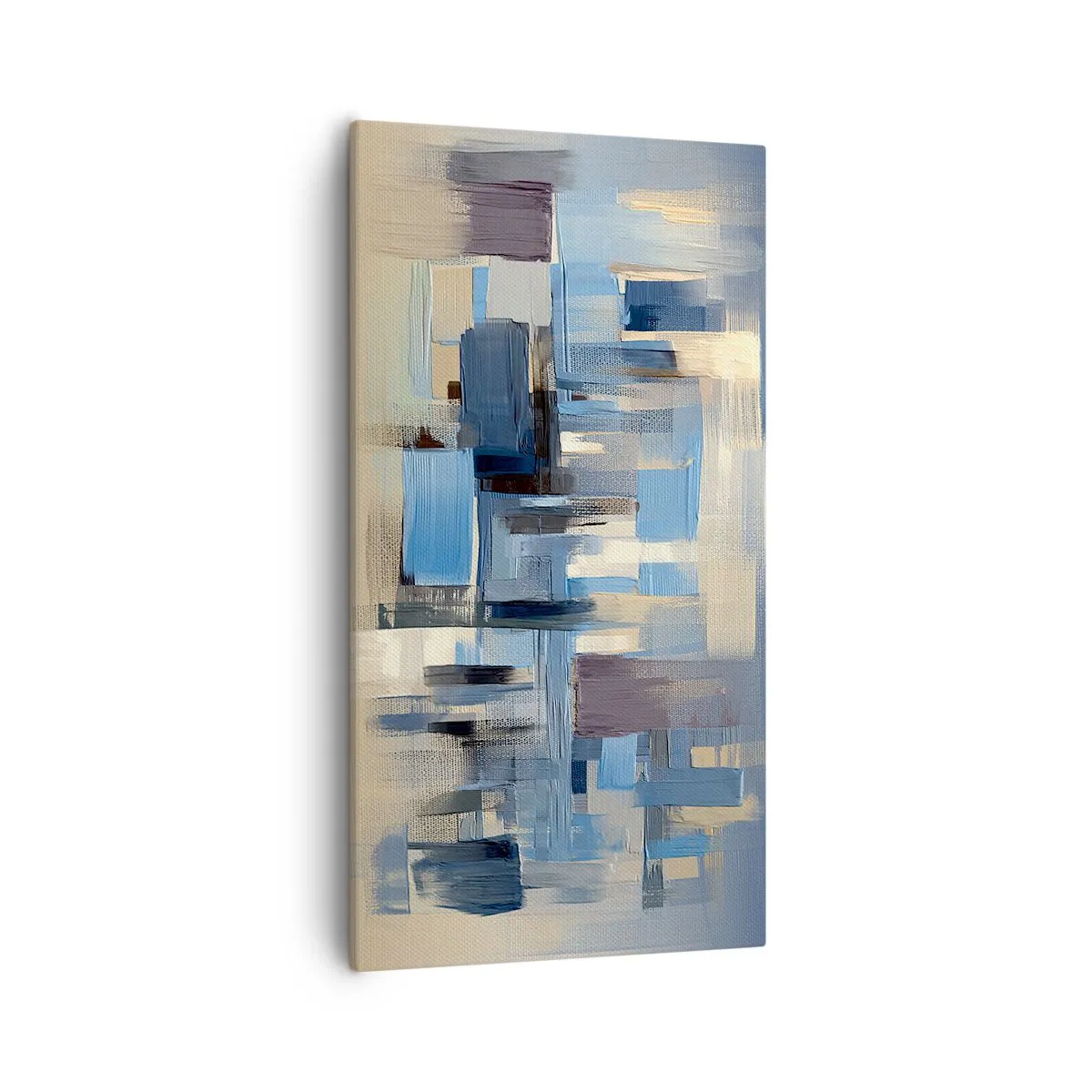 Impression sur toile - Image sur toile - Construction bleue - 55x100 cm