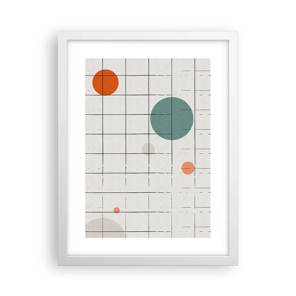 Affiche dans un cadre blanc - Poster - Piégé. Nous ou eux ? - 30x40 cm