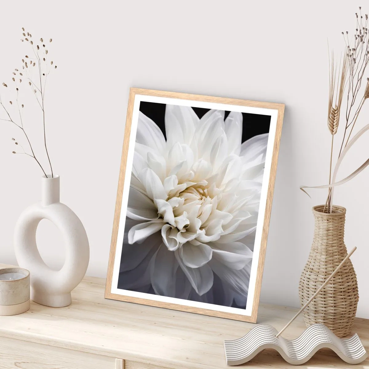 Affiche dans un chêne clair - Poster - Le matin de la jeune mariéé - 30x40 cm