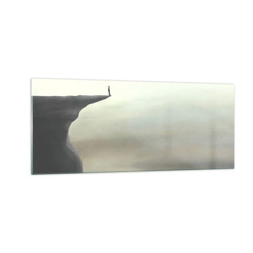 Impression sur verre - Image sur verre - Tout en haut, bien entendu! - 100x40 cm