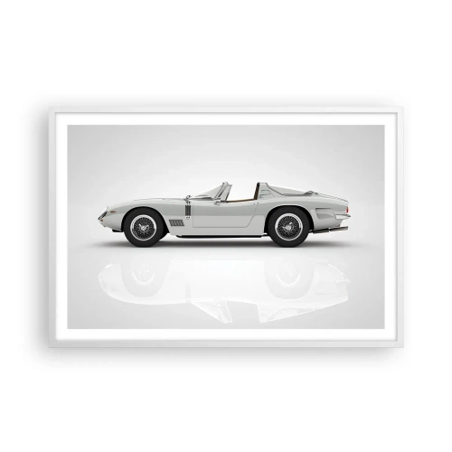 Affiche dans un cadre blanc - Poster - Promesse de plaisir - 91x61 cm