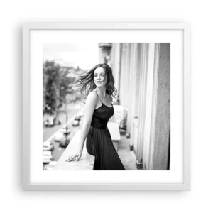 Affiche dans un cadre blanc - Poster - Certainement un Parisien - 40x40 cm