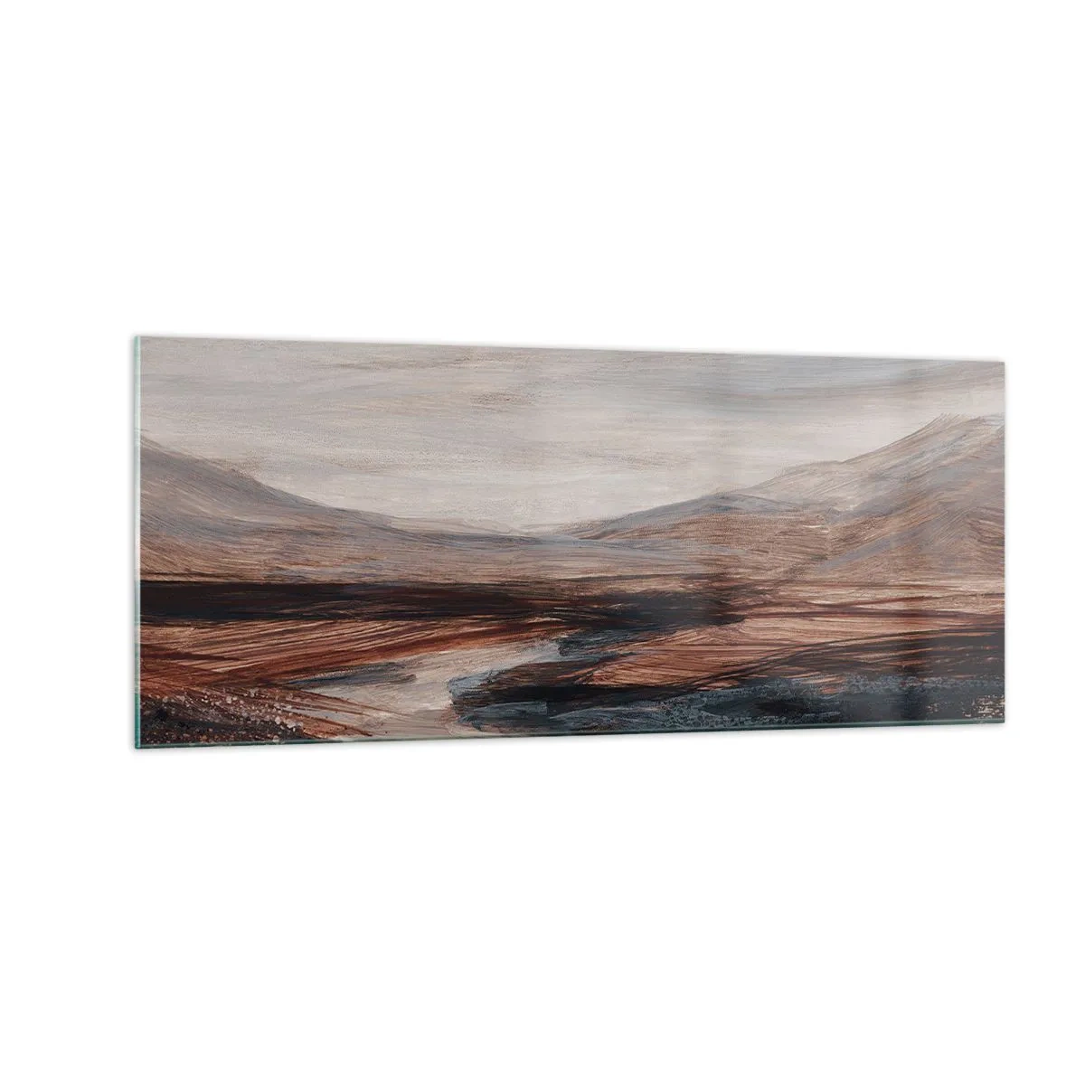 Impression sur verre - Image sur verre - Une vallée tranquille - 100x40 cm