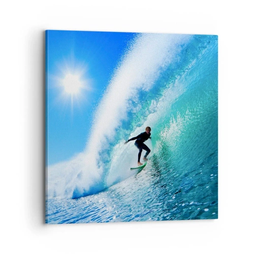 Impression sur toile - Image sur toile - A travers le grand ciel bleu - 70x70 cm