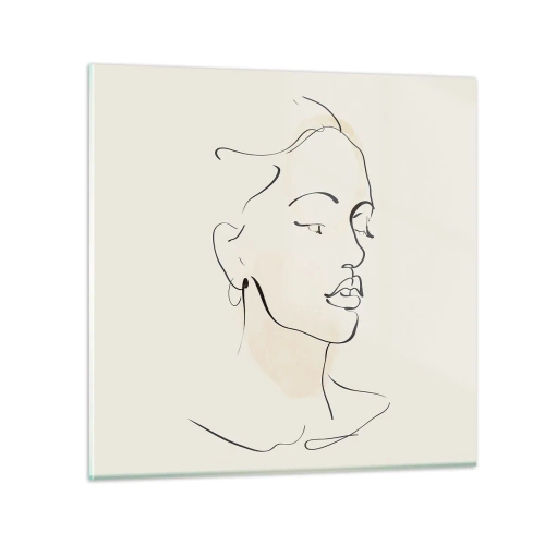 Impression sur verre - Image sur verre - Une ligne certaine - 60x60 cm