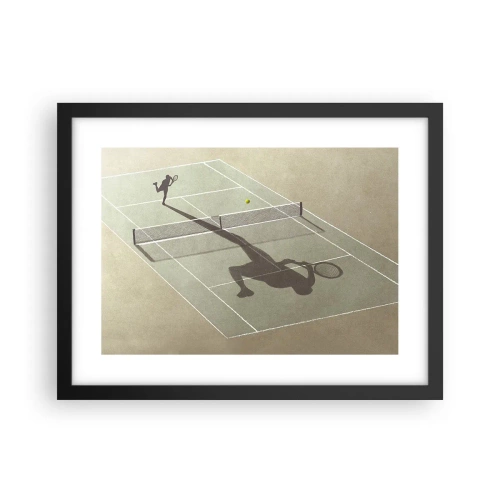 Affiche dans un cadre noir - Poster - Dépassement de soi - 40x30 cm