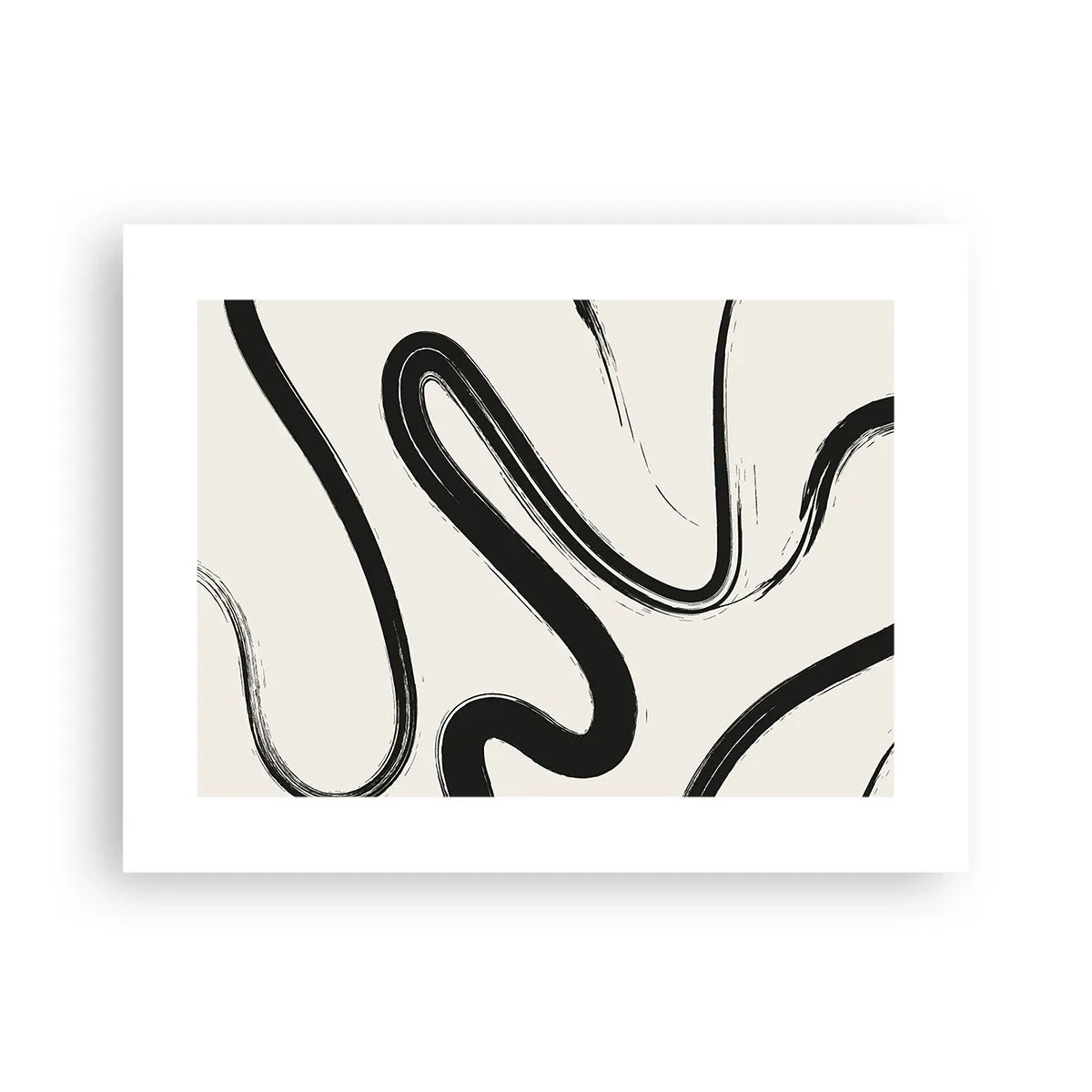 Affiche - Poster - Fantaisie en noir et blanc - 40x30 cm