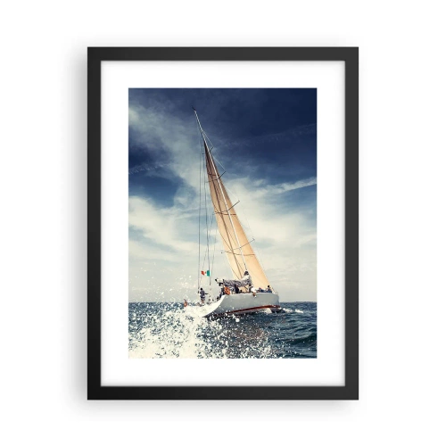 Affiche dans un cadre noir - Poster - Ils ne nous rattraperont pas ! - 30x40 cm