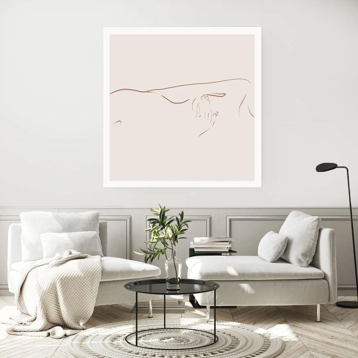 Affiche - Poster - La forme du désir - 40x40 cm