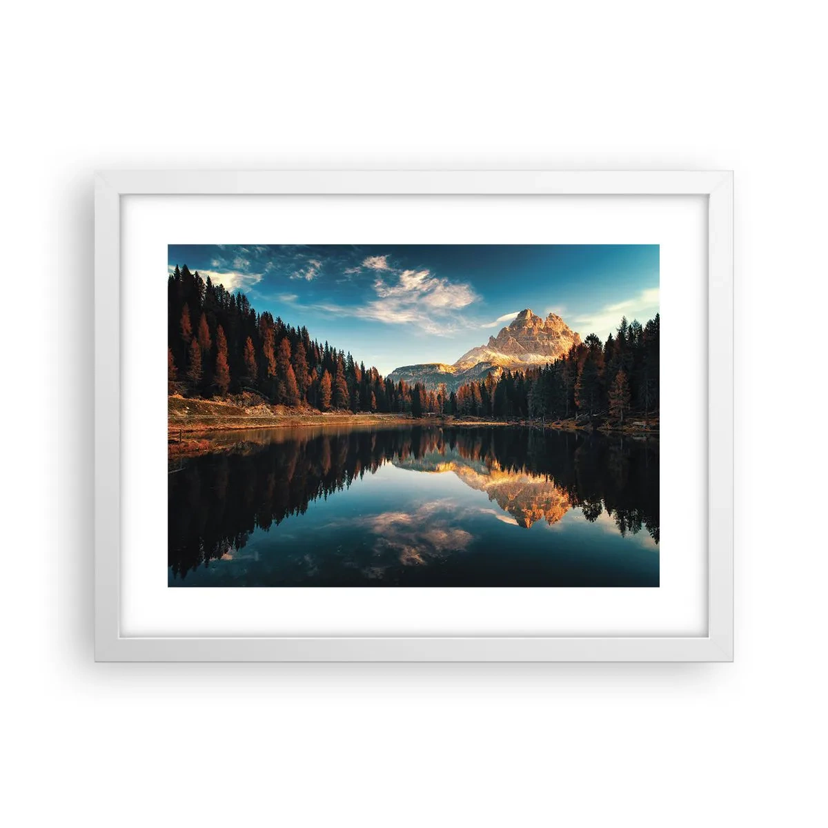 Affiche dans un cadre blanc - Poster - Double paysage - 40x30 cm