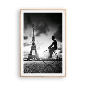 Affiche dans un chêne clair - Poster - Nostalgie de la Belle Epoque - 61x91 cm
