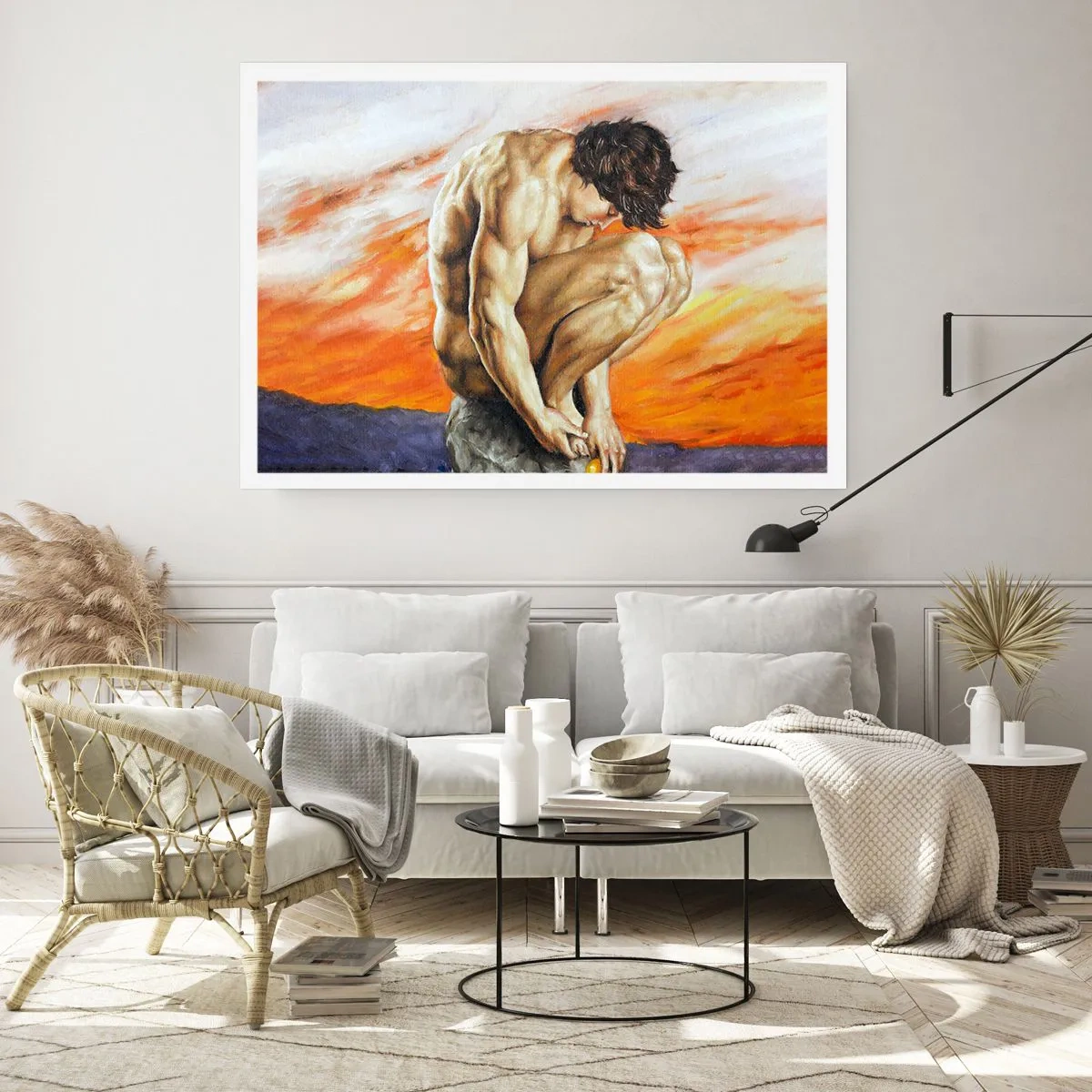 Affiche - Poster - Plongé dans ses pensées - 50x40 cm