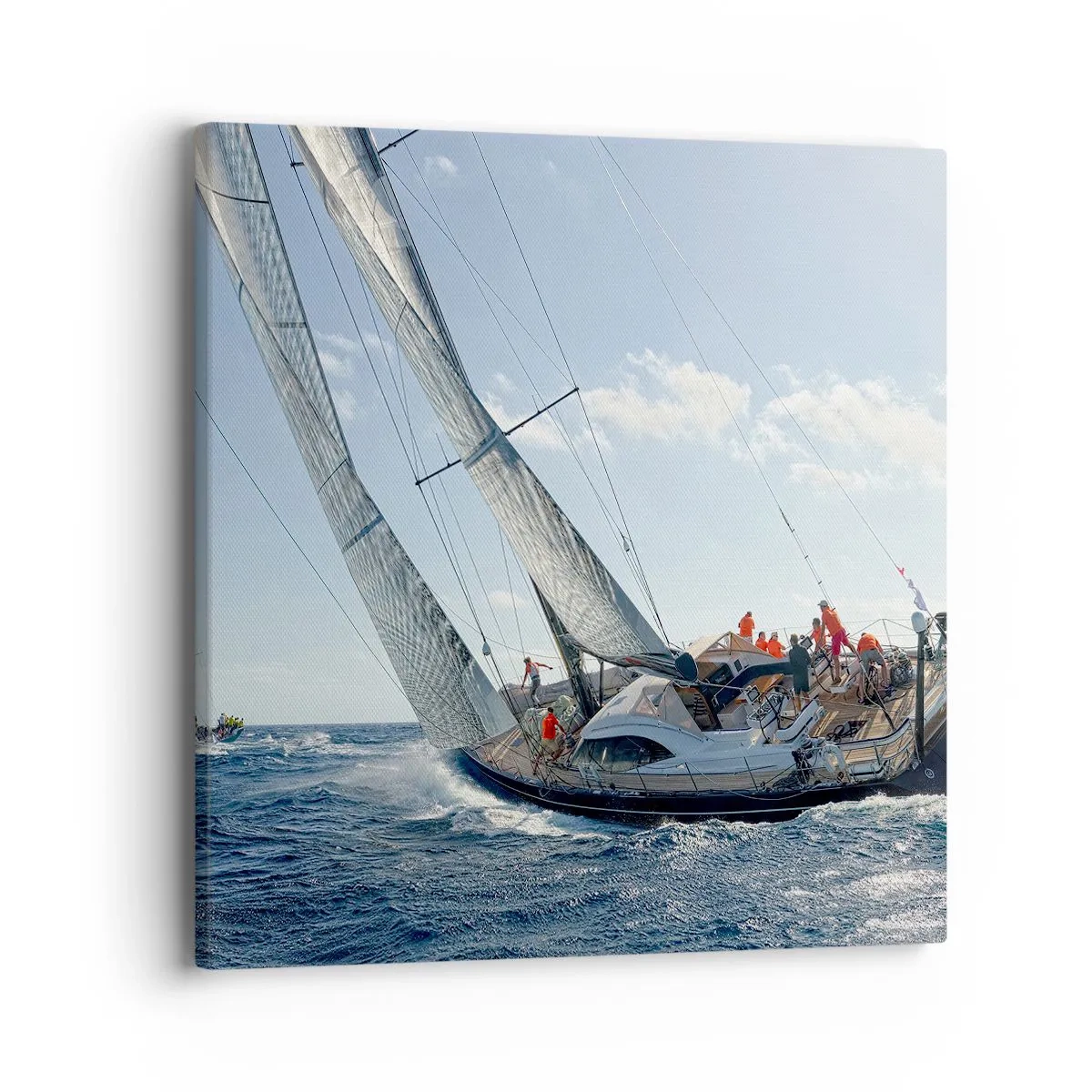 Impression sur toile - Image sur toile - Que le meilleur l'emporte - 40x40 cm