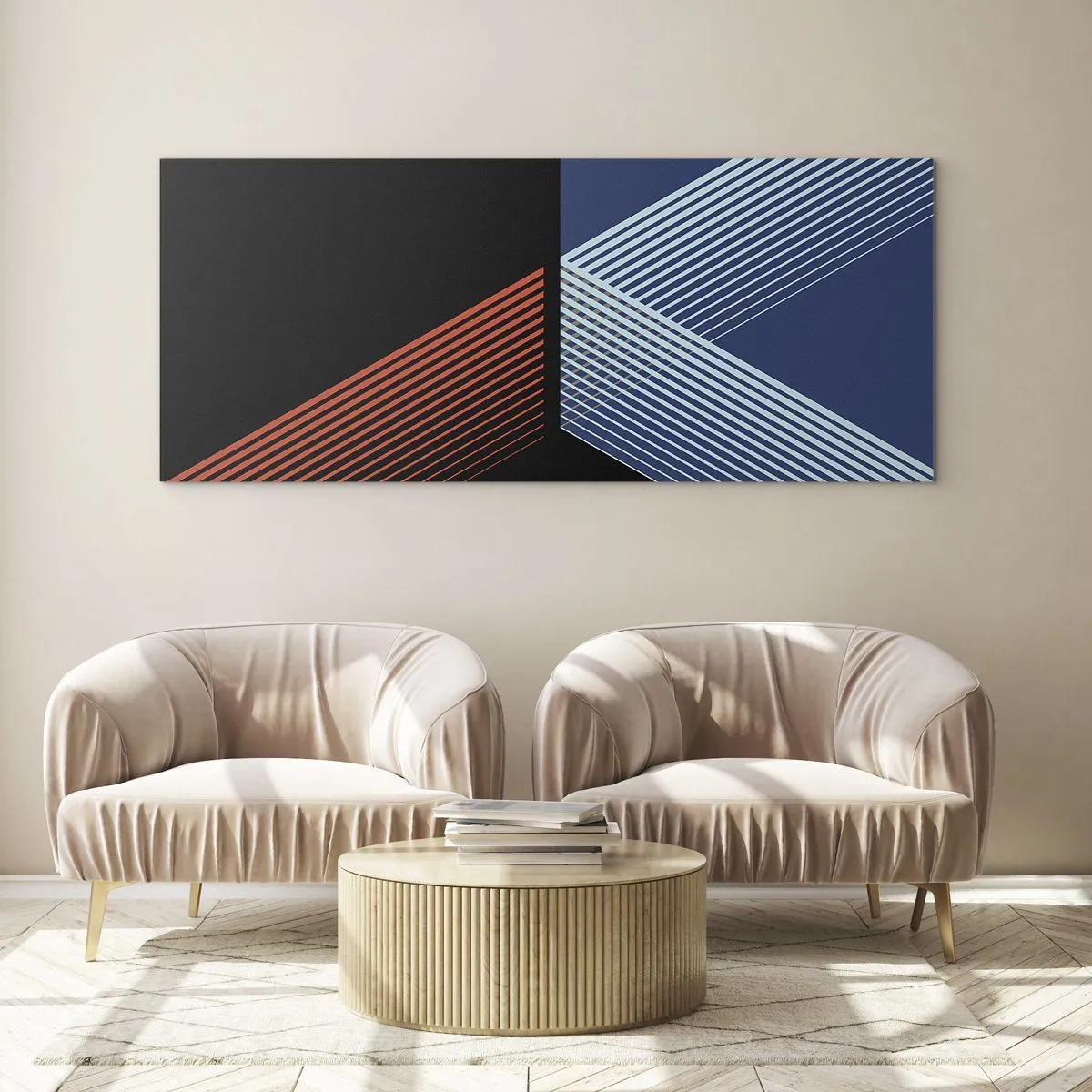 Impression sur verre - Image sur verre - Histoire simple - 100x40 cm