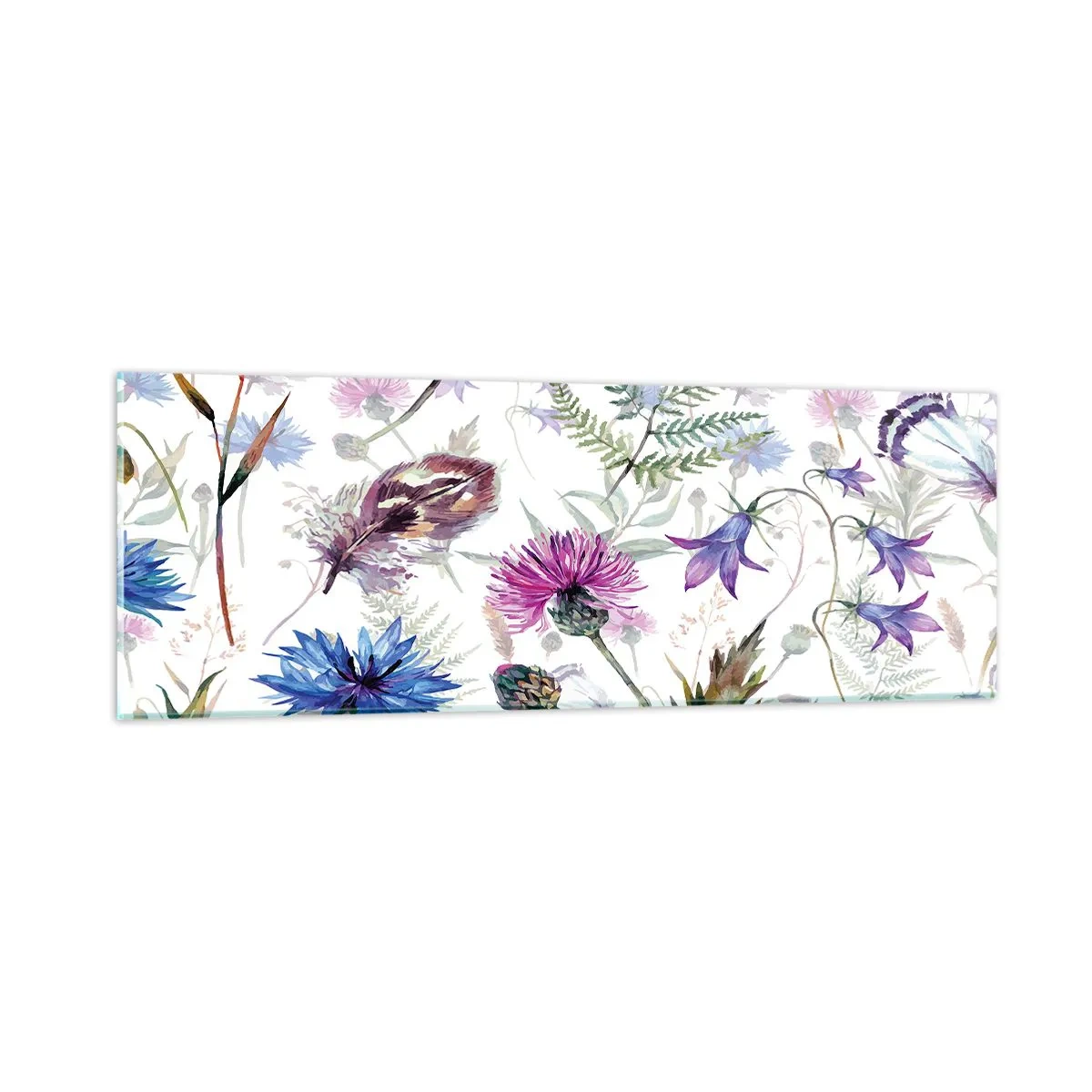 Impression sur verre - Image sur verre - Herbier polonais - 90x30 cm