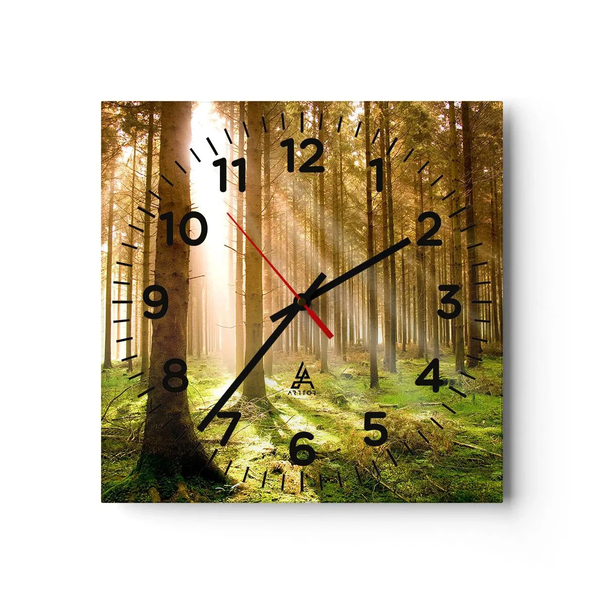 Horloge murale - Pendule murale - Les elfes vont bientôt apparaître - 40x40 cm