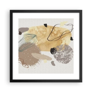 Affiche dans un cadre noir - Poster - Plumcologie appliquée - 40x40 cm