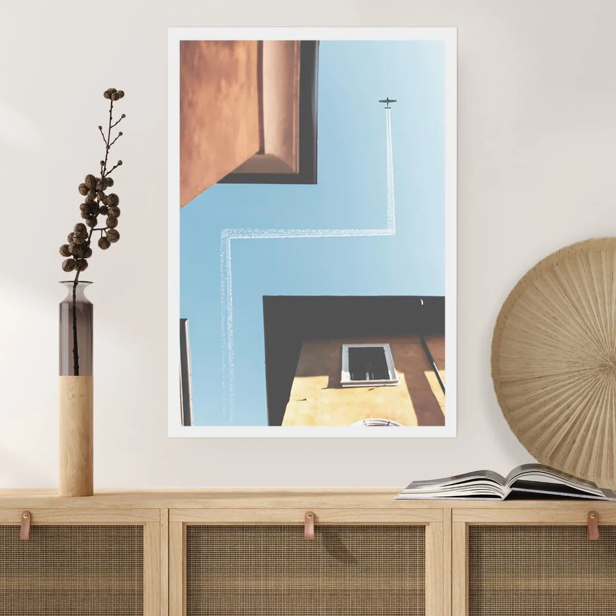 Affiche - Poster - Au-dessus du labyrinthe de la ville - 30x40 cm