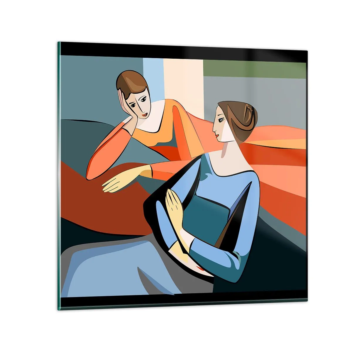 Impression sur verre - Image sur verre - Un moment de confiance - 30x30 cm