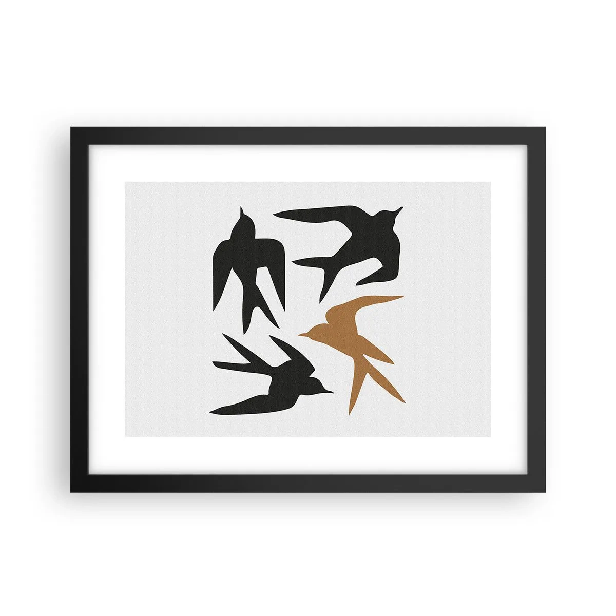 Affiche dans un cadre noir - Poster - Avaler du plaisir - 40x30 cm