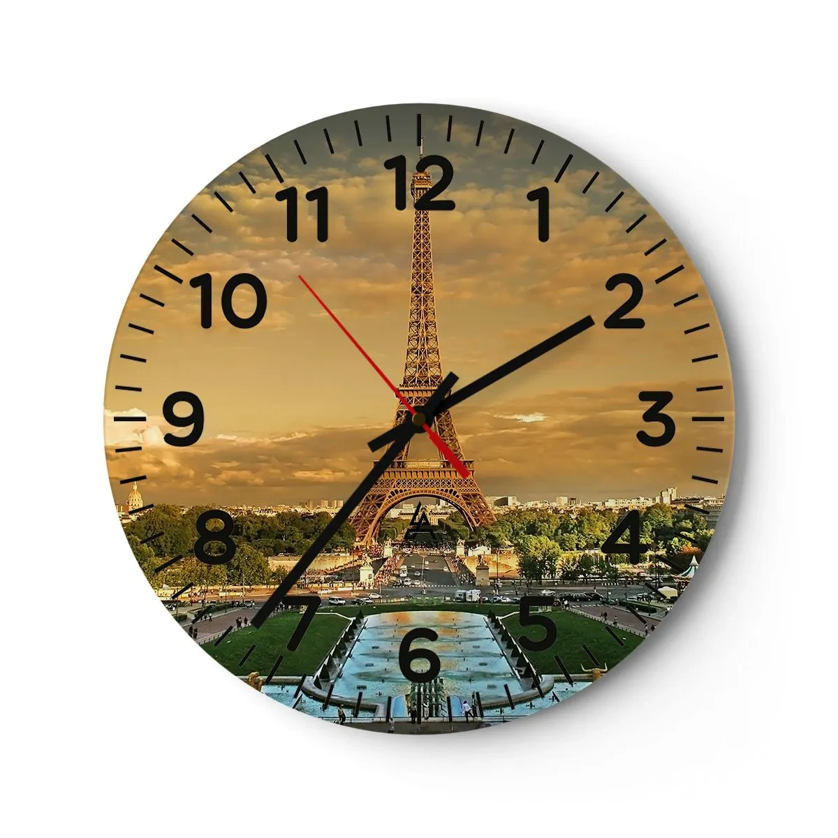 Horloge murale - Pendule murale - La reine de Paris - 40x40 cm