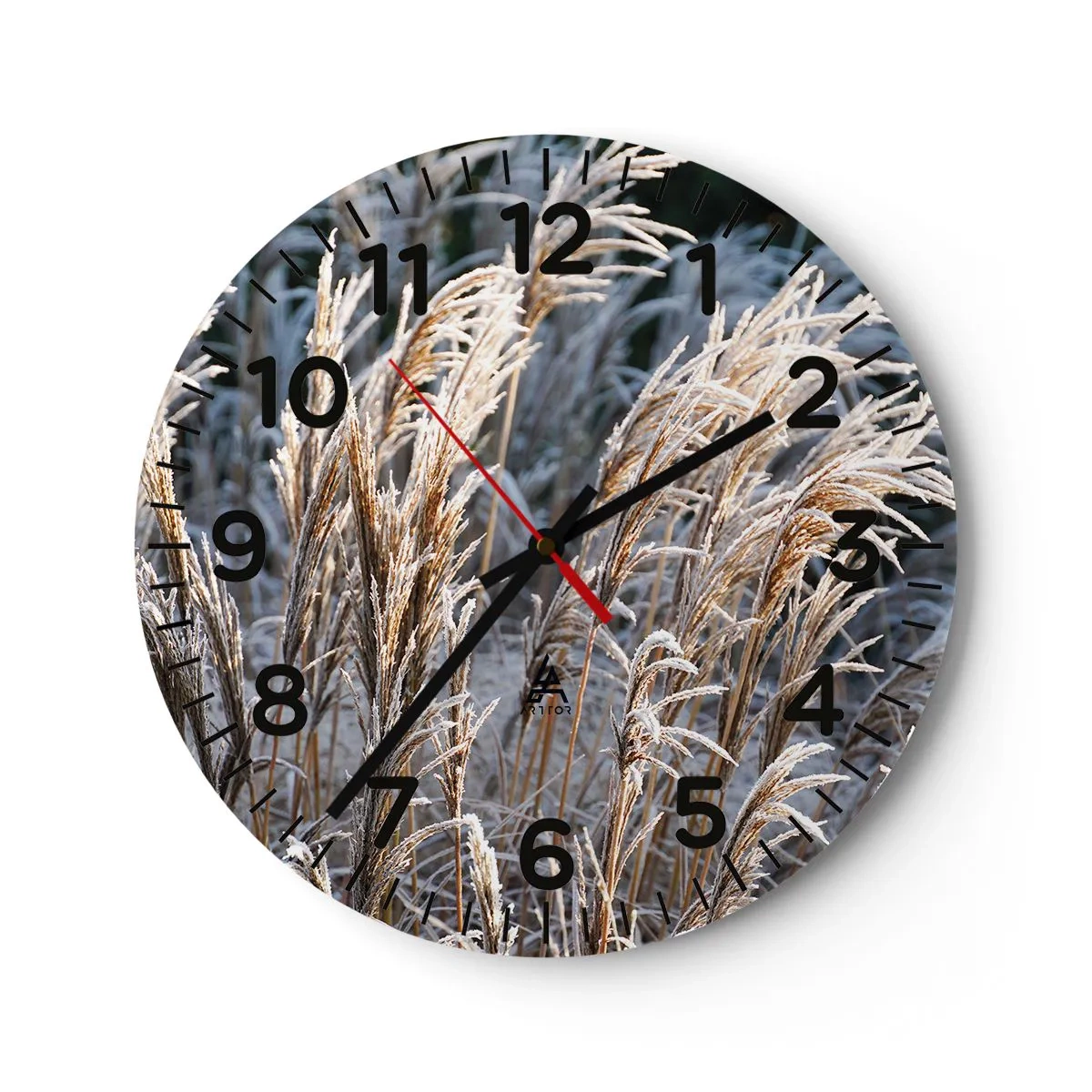 Horloge murale - Pendule murale - Habillé de givre - 40x40 cm