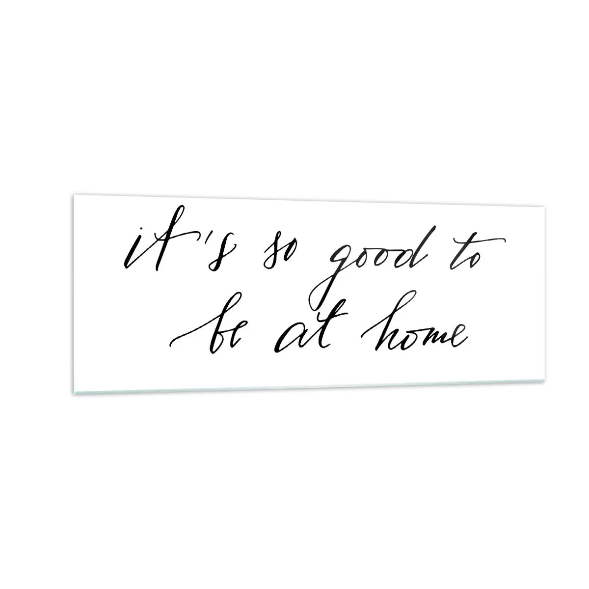 Impression sur verre - Image sur verre - Lettrage de style calligraphique sur fond blanc - 140x50cm - Toute la vérite - Décoration murale moderne pour le salon et la chambre ARTTOR