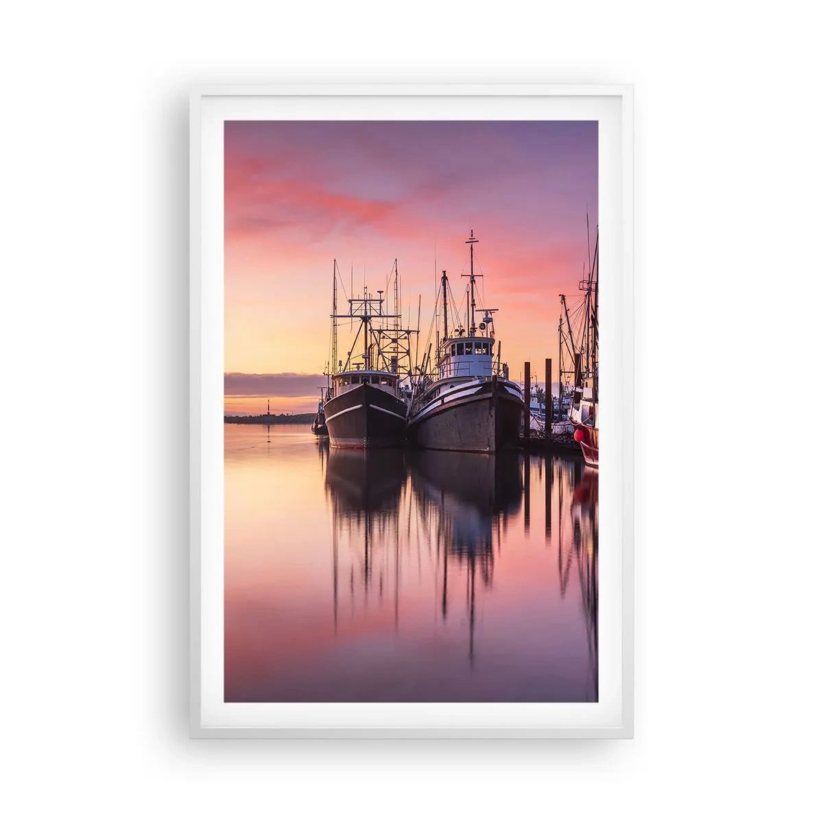 Affiche dans un cadre blanc - Poster - Avant le jour suivant - 61x91 cm