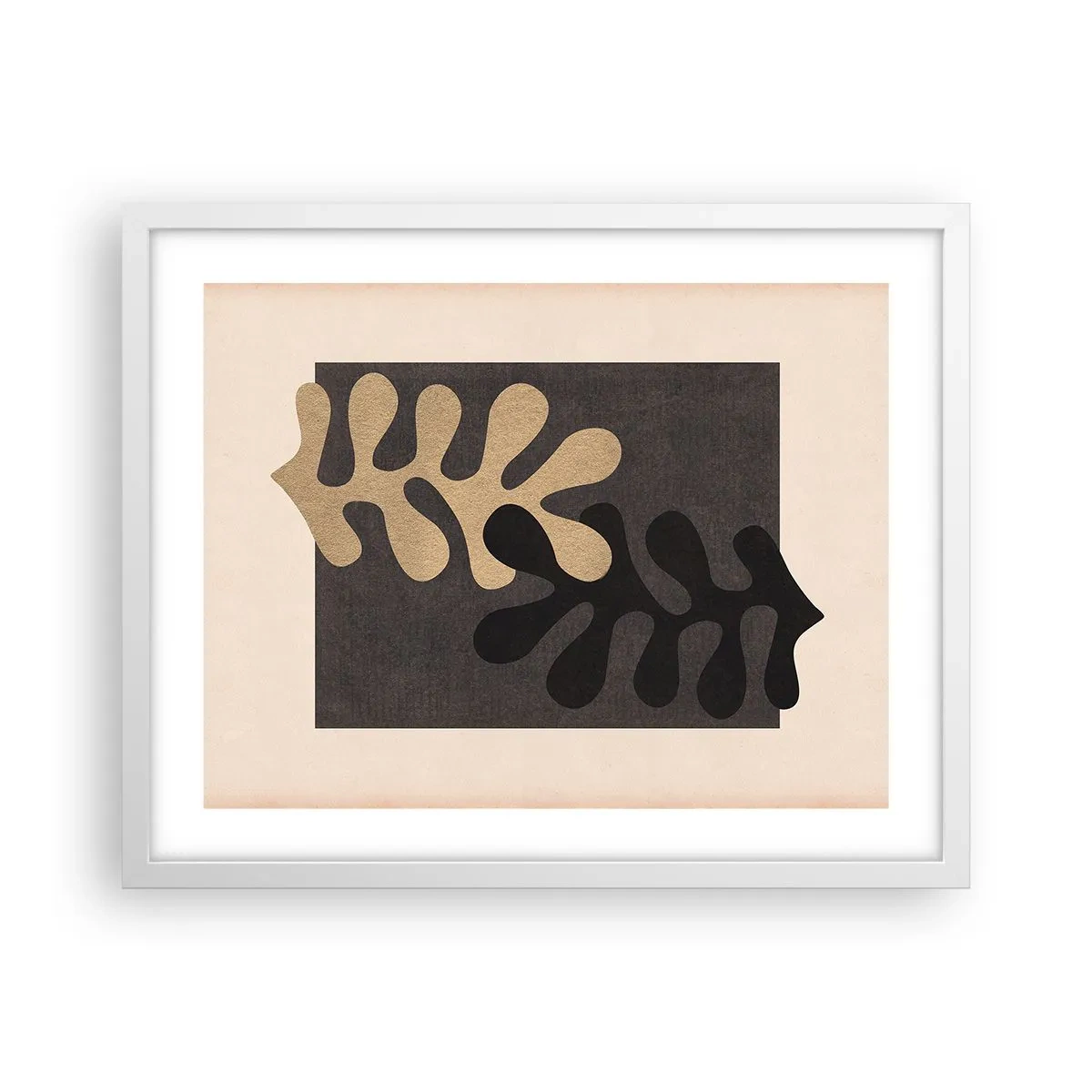 Affiche dans un cadre blanc - Poster - Absence et complément - 50x40 cm